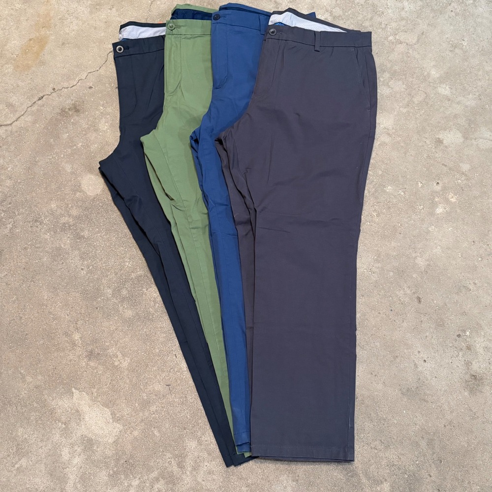 LOT OF 4 Vineyard Vines On-The-Go Pant Mens 40x30 Multi Color Chino Stretch Prep